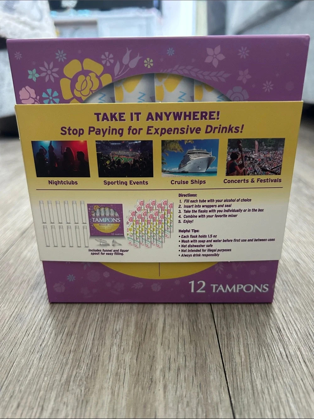 Tampon Flasks - 12 Pack